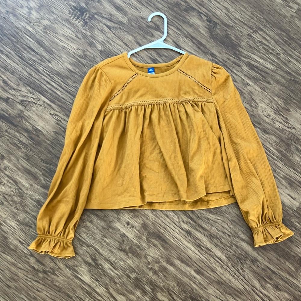 Old Navy Mustard Yellow Kids Blouse